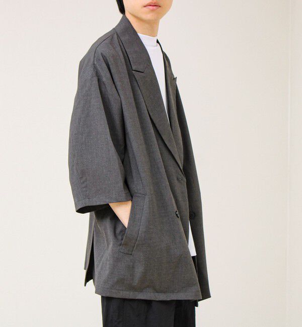 GLOSTER「ルーズシルエット ダブルジャケット」|テーラードジャケット|
