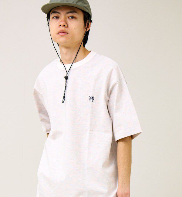 GLOSTER「【BOY刺繍】裏グラデーション ワンポイント半袖Tシャツ」|Tシャツ・カットソー|