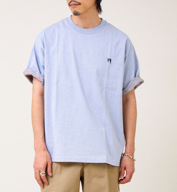 GLOSTER「【BOY刺繍】裏グラデーション ワンポイント半袖Tシャツ」|Tシャツ・カットソー|