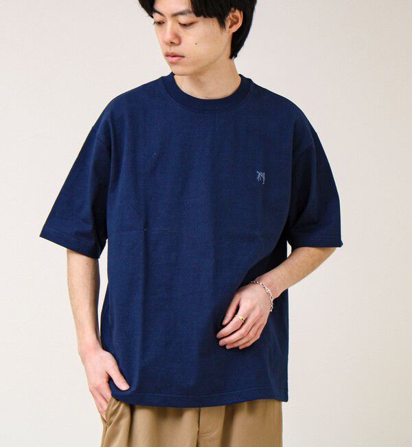 GLOSTER「【BOY刺繍】裏グラデーション ワンポイント半袖Tシャツ」|Tシャツ・カットソー|