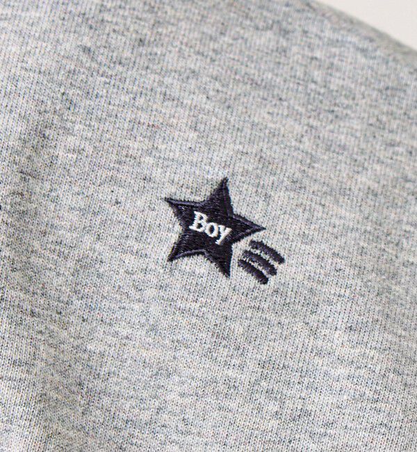 GLOSTER「【BOY刺繍】裏グラデーション ワンポイント半袖Tシャツ」|Tシャツ・カットソー|
