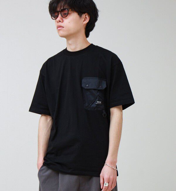 GLOSTER「【TAION / タイオン】MOUNTAION FRAP POCKET T-SH」|Tシャツ・カットソー|ブラック