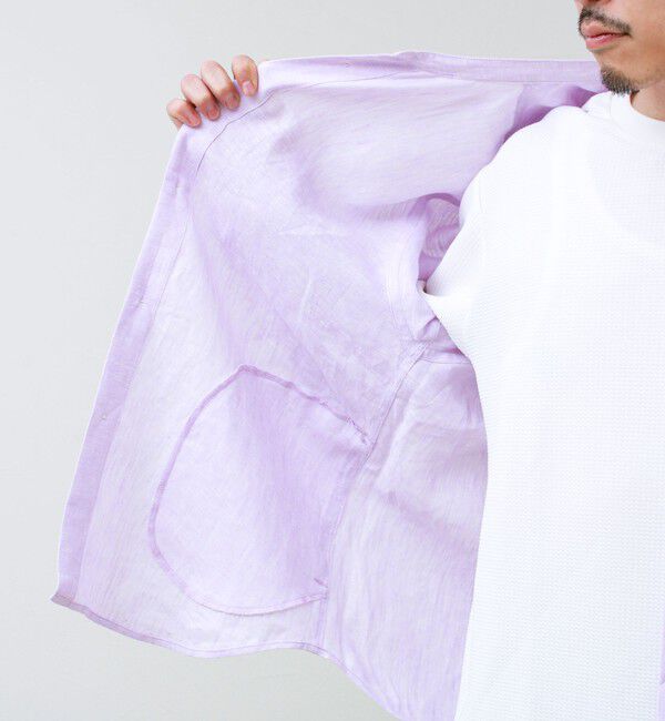 GLOSTER「【リネン100％】バンドカラーシャツ」|シャツ・ブラウス|