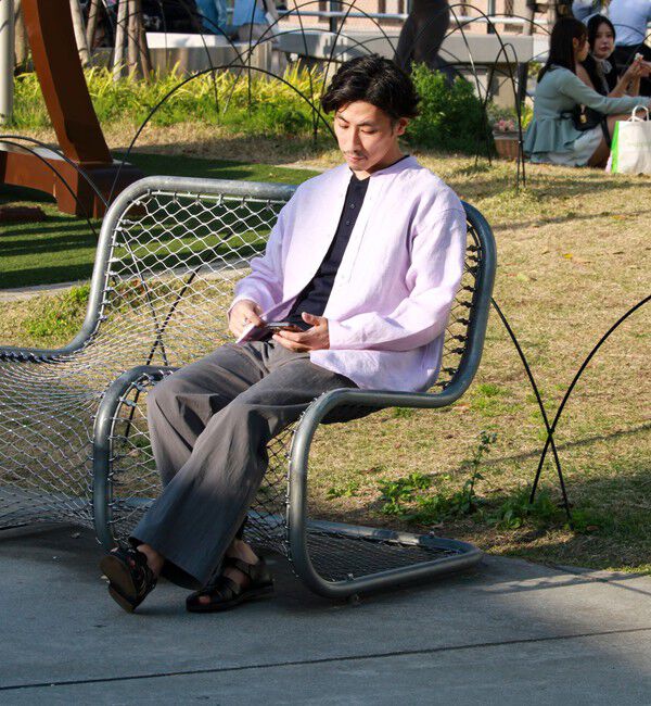 GLOSTER「【リネン100％】バンドカラーシャツ」|シャツ・ブラウス|