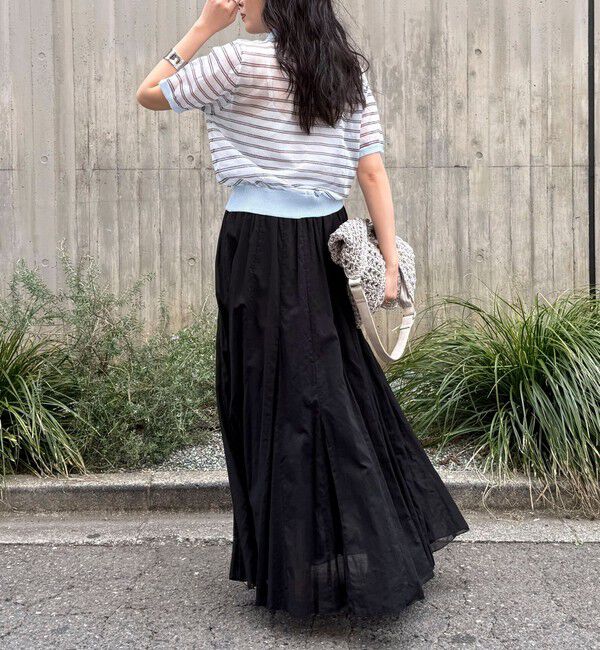 fredy emue「シアーボーダーポロニット」|ポロシャツ|