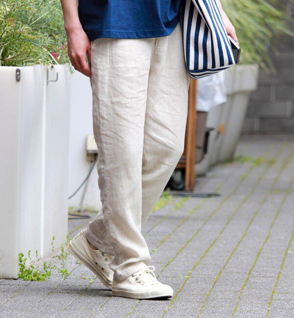 GLOSTER「【リネン100％/夏の定番】リネンイージーパンツ」|チノ|