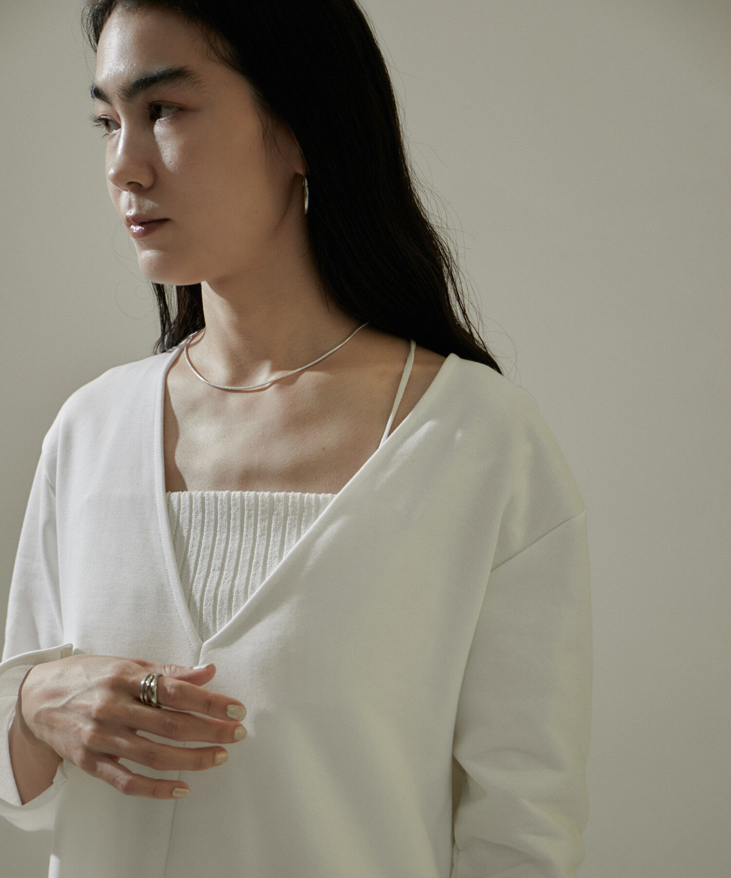 SALON adam et rope'「リブチューブトップ」|チューブトップ|ホワイト(10)