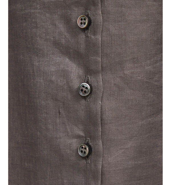 SALON adam et rope'「リネンスキッパーギャザーブラウス / ［GENTLE LINEN］」|シャツ・ブラウス|