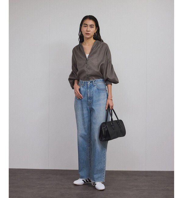 SALON adam et rope'「リネンスキッパーギャザーブラウス / ［GENTLE LINEN］」|シャツ・ブラウス|