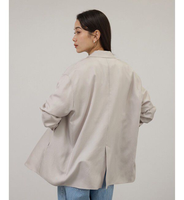 SALON adam et rope'「アセテートツイルダブルジャケット / セットアップ対応」|テーラードジャケット|