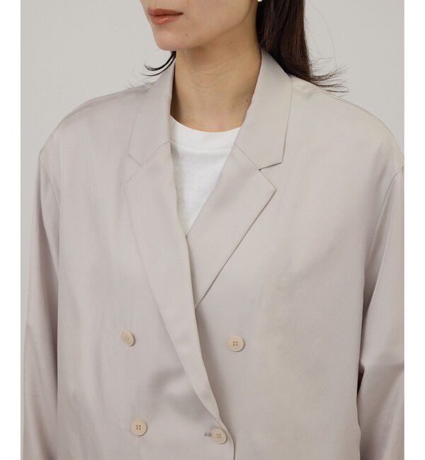 SALON adam et rope'「アセテートツイルダブルジャケット / セットアップ対応」|テーラードジャケット|
