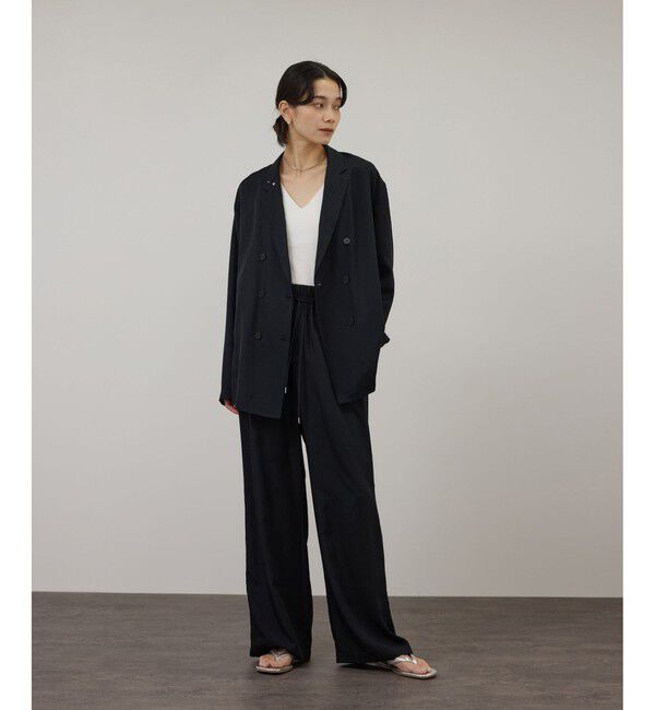 SALON adam et rope'「アセテートツイルダブルジャケット / セットアップ対応」|テーラードジャケット|