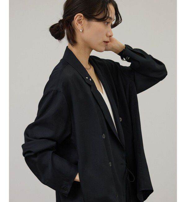 SALON adam et rope'「アセテートツイルダブルジャケット / セットアップ対応」|テーラードジャケット|
