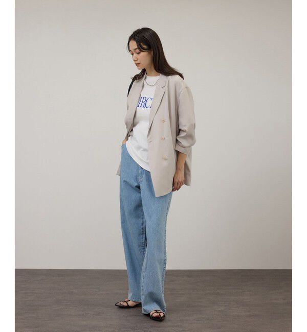 SALON adam et rope'「アセテートツイルダブルジャケット / セットアップ対応」|テーラードジャケット|