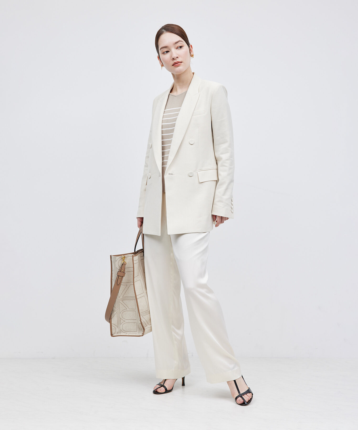 ROPE「ヘビーリネン ダブルジャケット」|テーラードジャケット|