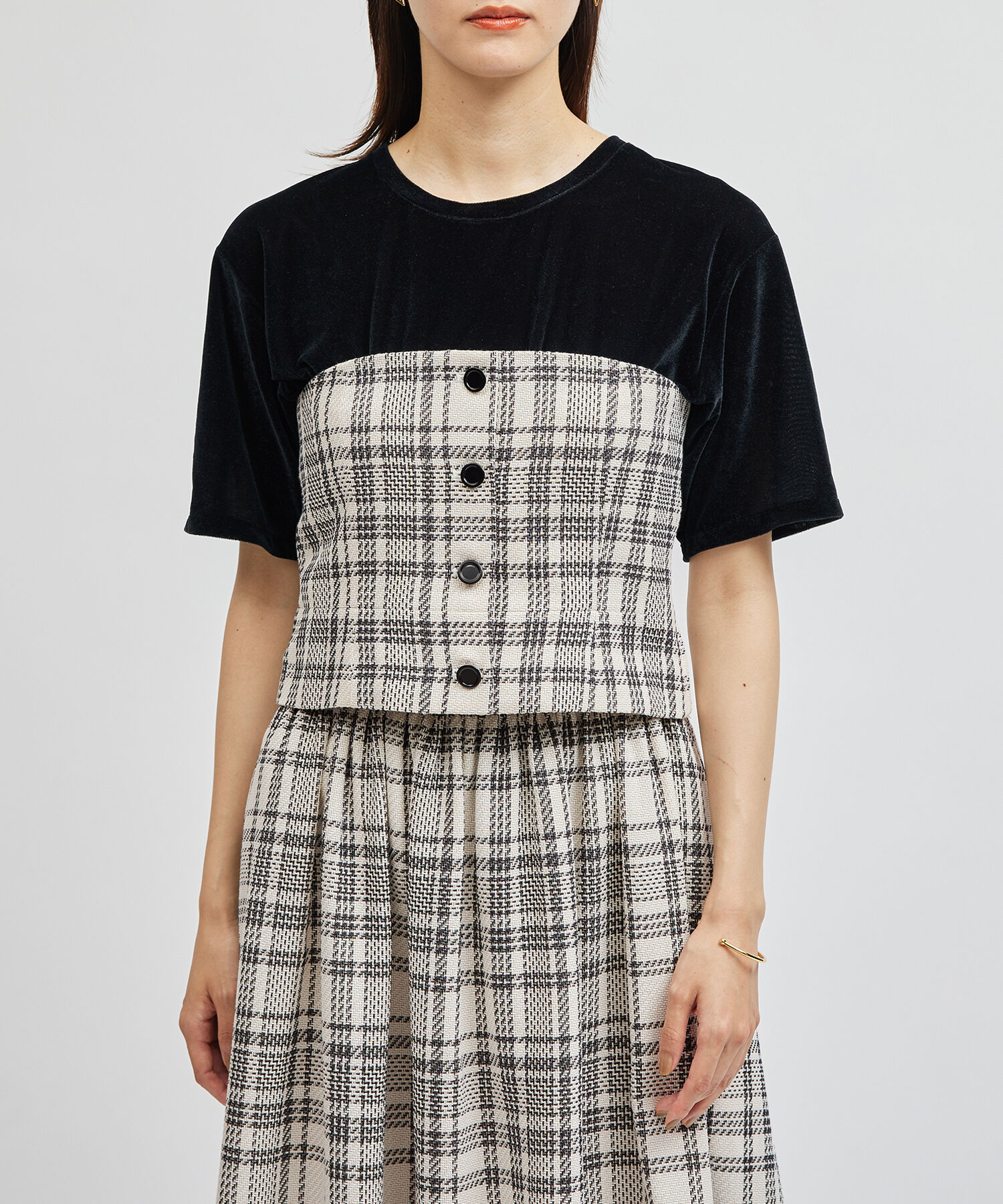 ROPE「ギマチェックビスチェ」|ベスト・ジレ|