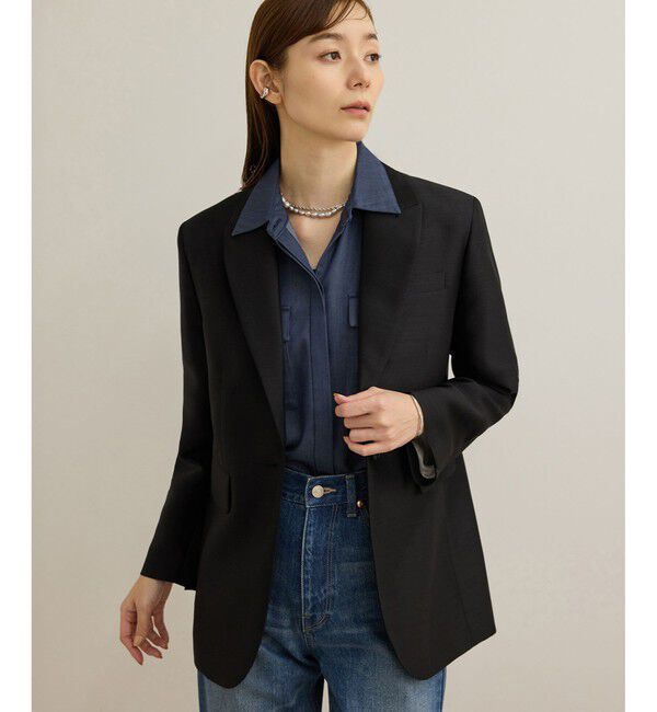 ROPE「シルクウールオーバージャケット」|テーラードジャケット|