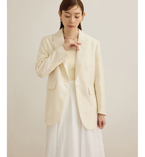 ROPE「シルクウールオーバージャケット」|テーラードジャケット|