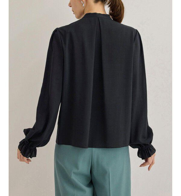 ROPE「【洗える】ダブルヨークギャザーブラウス」|シャツ・ブラウス|