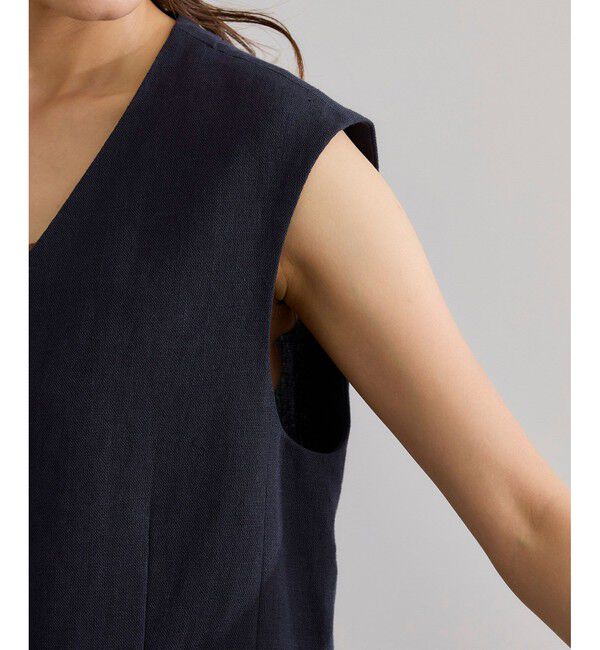 ROPE「尾州リネンオーバーロングジレ」|ベスト・ジレ|