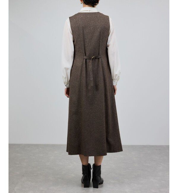 ROPE「スノーツイードジャンパースカート/イージーケア」|ワンピース|