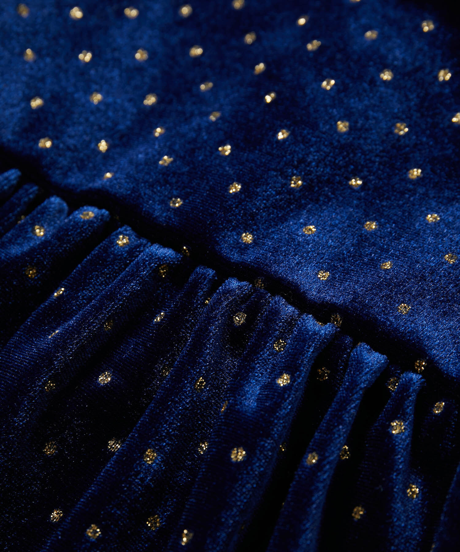 VIS「【選べる着丈】ラメドットベロアキャミトップス【洗える】」|キャミソール|