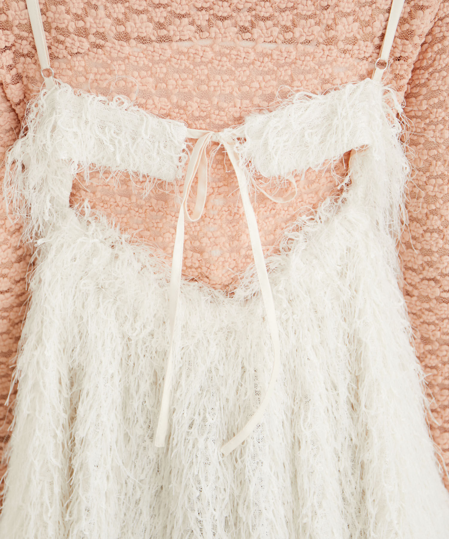 VIS「【洗える】フリンジフレアキャミブラウス」|シャツ・ブラウス|