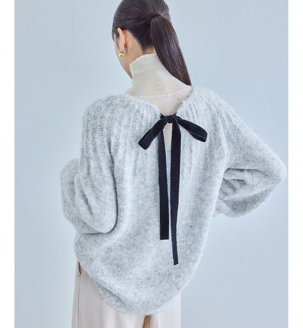 VIS「バックリボンHUGニット」|ニット・セーター|