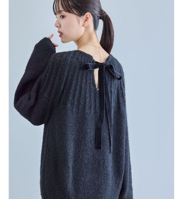 VIS「バックリボンHUGニット」|ニット・セーター|