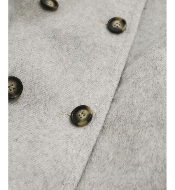 VIS「【2WAY】シャギーロングコート」|ステンカラーコート|