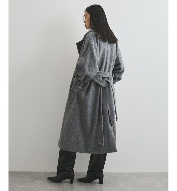 VIS「【2WAY】シャギーロングコート」|ステンカラーコート|