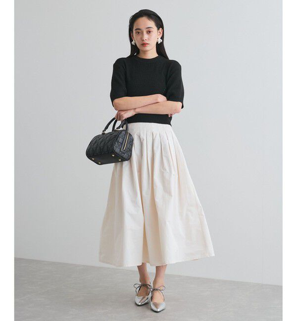 VIS「【洗える】タックプリーツフレアスカート」|スカート|