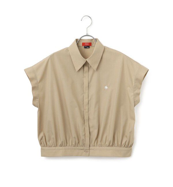 VIS「【POLO BCS】VIS別注フレンチスリーブドローストリングシャツ」|シャツ・ブラウス|