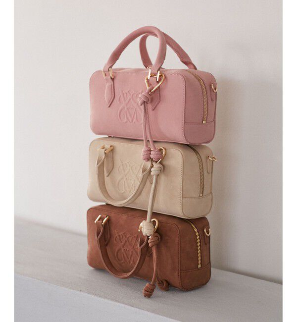 VIS「ロゴスエードミニボストンバッグ/2WAY」|ボストンバッグ|