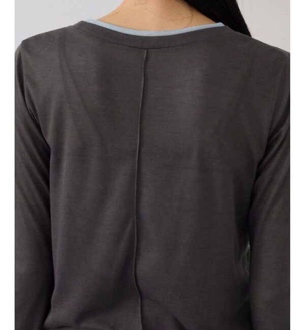 VIS「配色レイヤードシアーロンT」|Tシャツ・カットソー|