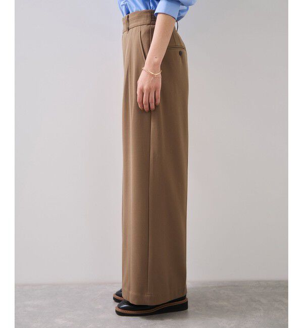 VIS「Hot Beautyツータックワイドパンツ/イージーケア」|チノ|