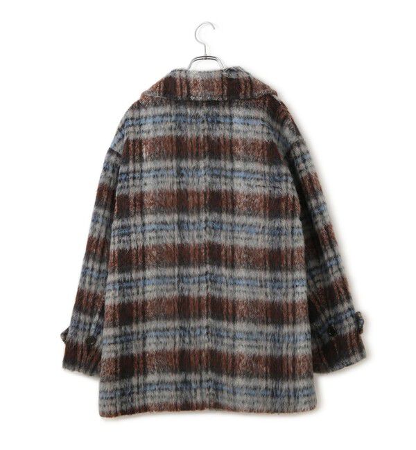 VIS「【WEB限定】シャギーミディ丈Pコート」|ピーコート|