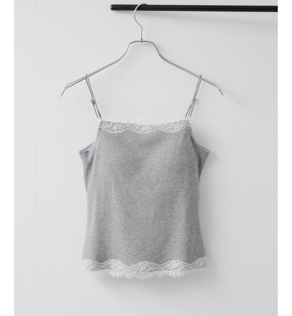 VIS「カップ付きレーステレコキャミソール」|キャミソール|ライトグレー(08)