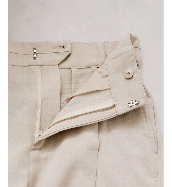 VIS「美easyリネンライクワイドパンツ/イージーケア・接触冷感・セットアップ対応」|チノ|