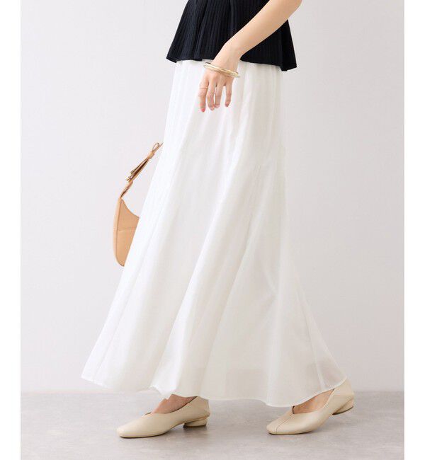 VIS「気流染めフレアースカート/イージーケア」|スカート|オフホワイト(15)