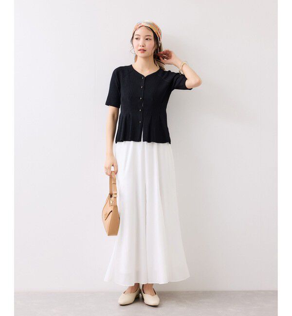 VIS「気流染めフレアースカート/イージーケア」|スカート|