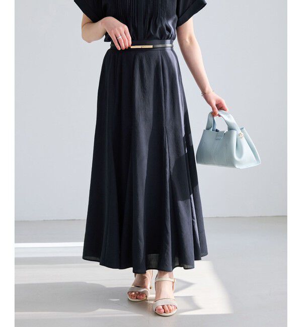 VIS「気流染めフレアースカート/イージーケア」|スカート|