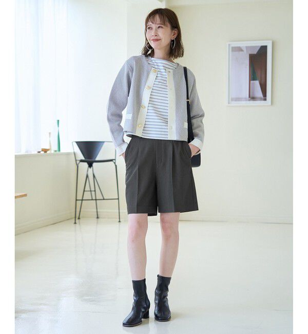 Rope&rsquo;Picnic「ハーフタックパンツ」|チノ|