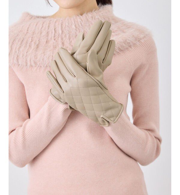 ROPE PICNIC PASSAGE「シンセティックレザーキルティンググローブ」|手袋|