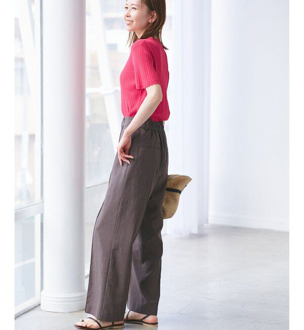 Rope&rsquo;Picnic「【UVカット・イージーケア・マシンウォッシャブル】八方映えニット スカラップニットプルオーバー」|ニット・セーター|