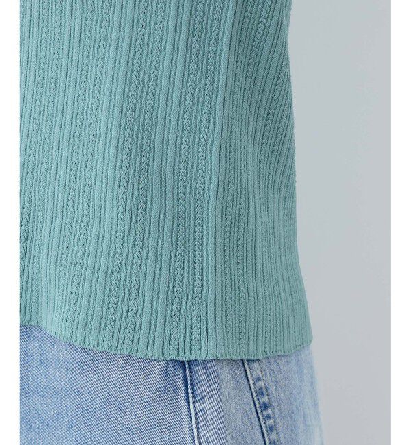 Rope&rsquo;Picnic「【UVカット・イージーケア・マシンウォッシャブル】八方映えニット スカラップニットプルオーバー」|ニット・セーター|