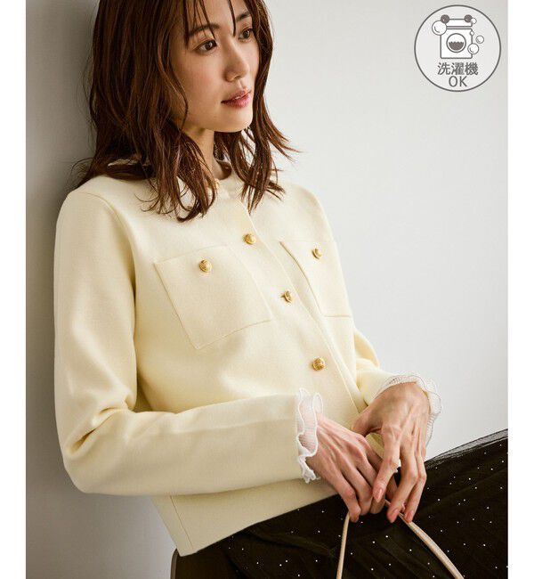 Rope&rsquo;Picnic「ミラノリブ金ボタンニットカーディガン」|カーディガン|キナリ(16)