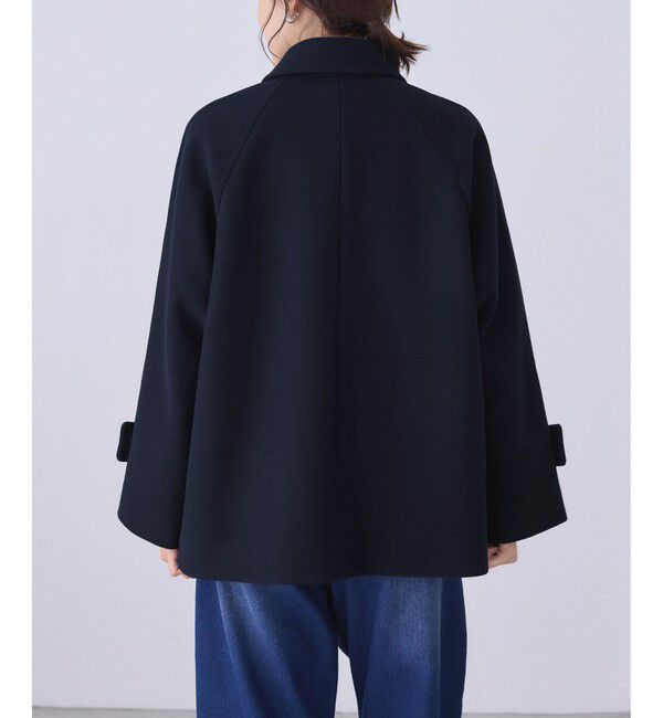 Rope&rsquo;Picnic「ジャージーメルトンシリーズ 金ボタンミドル丈コート/リンクコーデ」|その他|