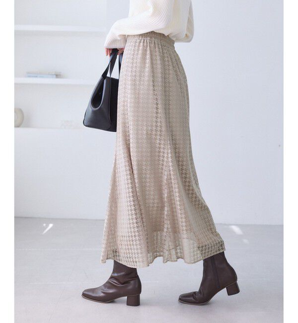 Rope&rsquo;Picnic「千鳥レースマーメイドスカード」|スカート|
