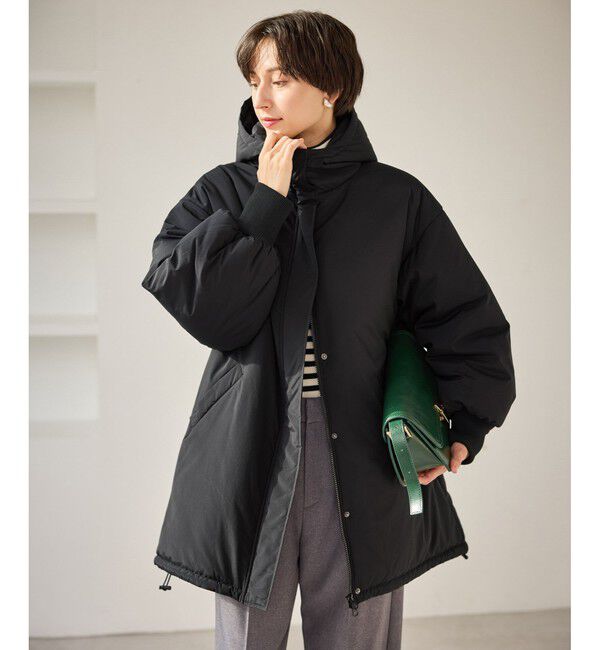 Rope&rsquo;Picnic「中綿モンスターコート」|ダウン|ブラック(01)